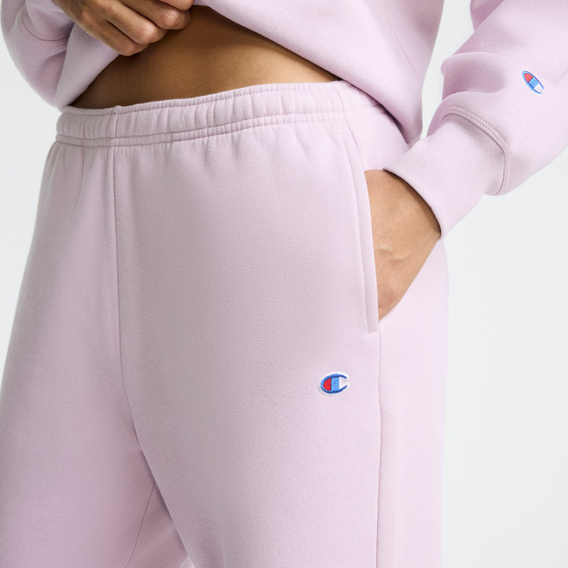 Champion Powerblend Straight Hem Sweatpants in Lavender Frost