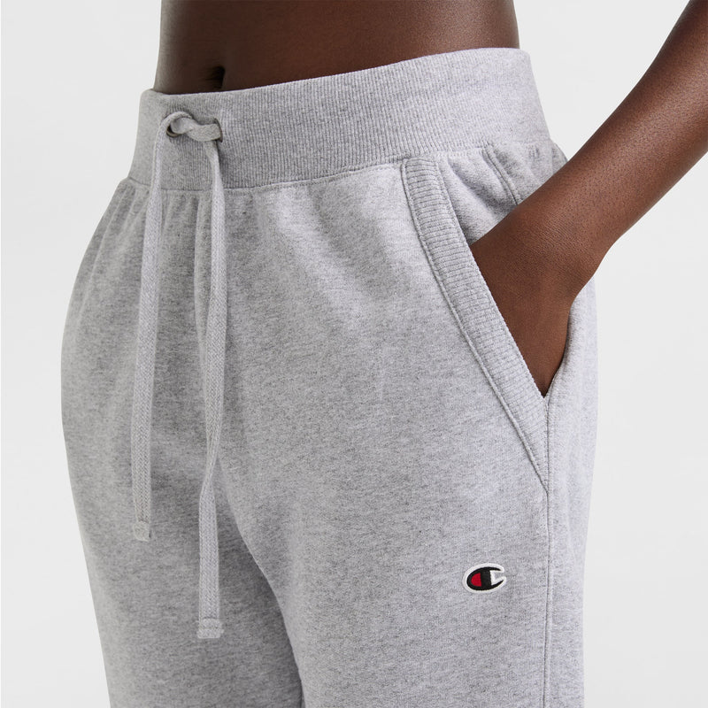 Champion Powerblend Joggers, Classic Script Logo in New Manhattan Mist Heather