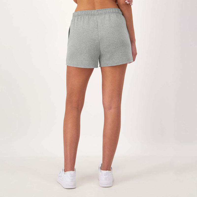 Champion 3" Powerblend Shorts, C Logo in New Manhattan Mist Heather