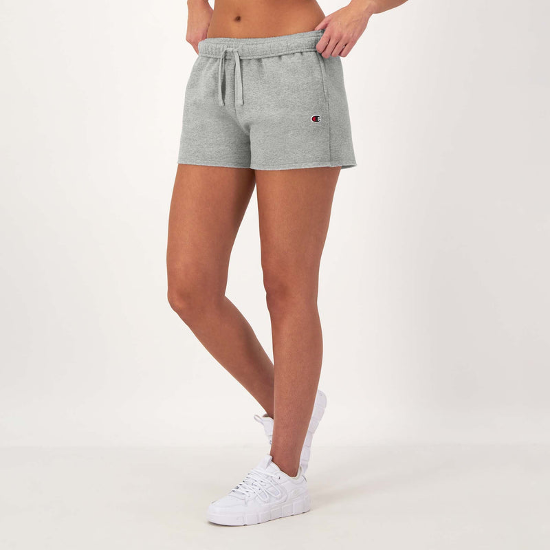 Champion 3" Powerblend Shorts, C Logo in New Manhattan Mist Heather