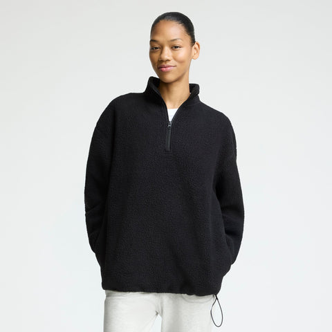 Champion Ski Patrol Polar Fleece 1/2 Zip in Black