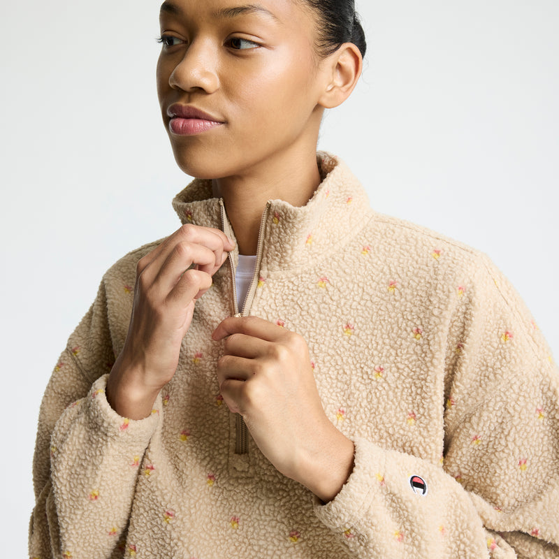 Champion Ski Patrol Polar Fleece 1/2 Zip in Champagne Frost