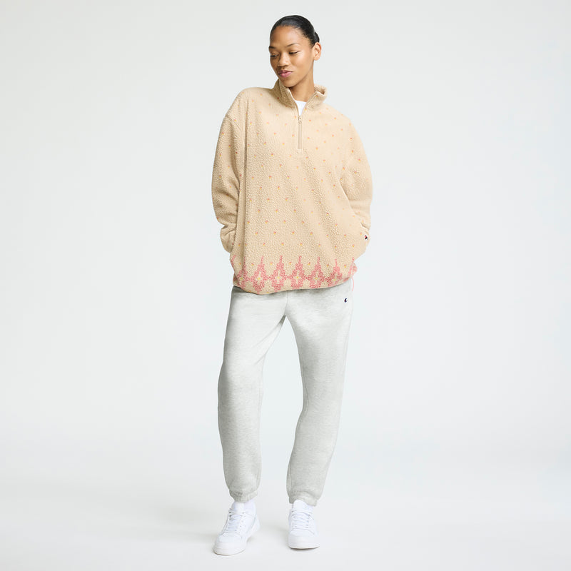 Champion Ski Patrol Polar Fleece 1/2 Zip in Champagne Frost