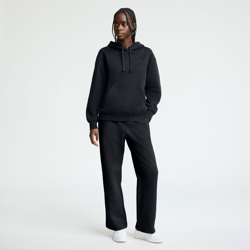 Champion Small C Freshman Powerblend Hoodie in Black