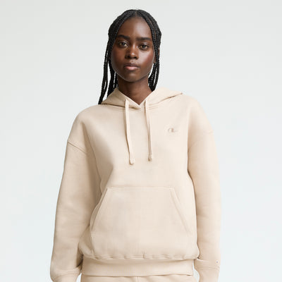 Champion Small C Freshman Powerblend Hoodie in Champagne Frost