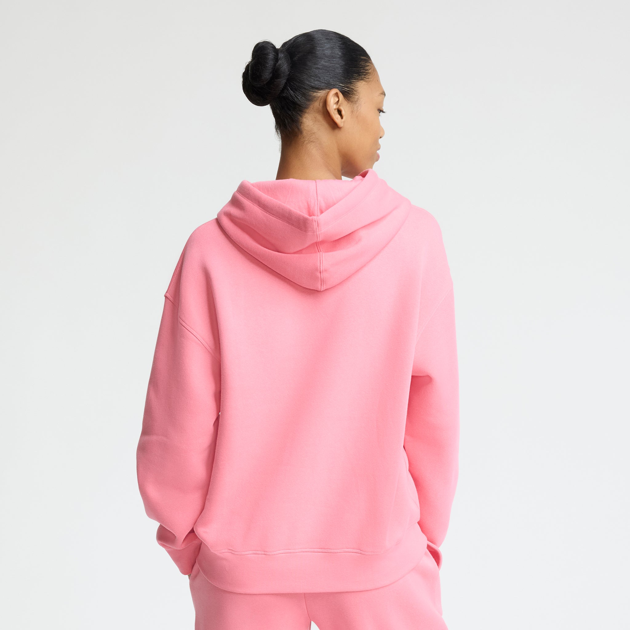 Champion Small C Freshman Powerblend Hoodie in Bubblegum