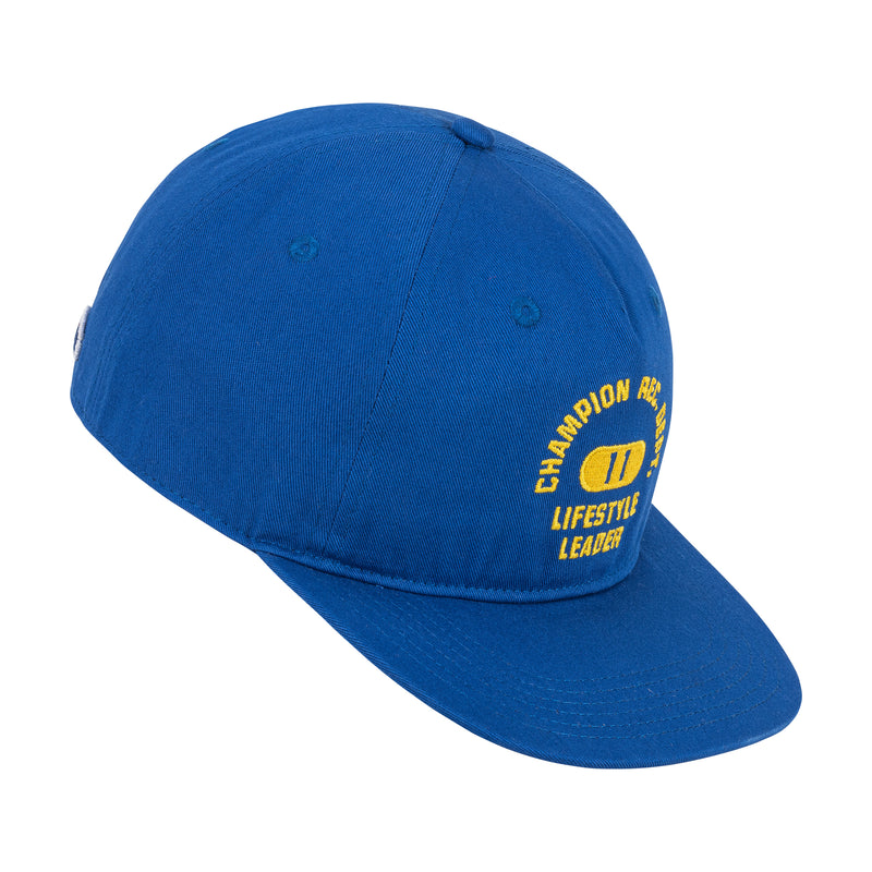 Champion Athletic Dept Flat Brim Cap in Blue