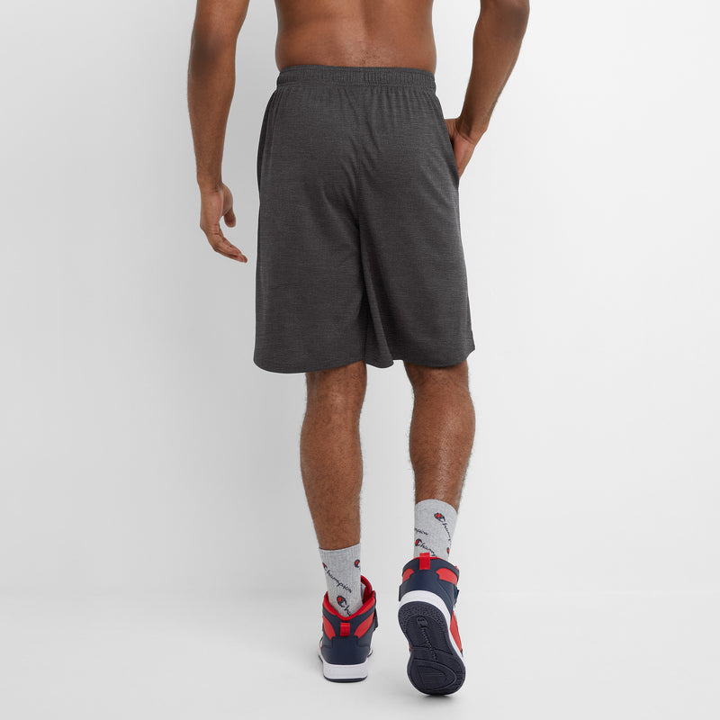 Champion Sport Shorts, Moisture Wicking - Big & Tall in Granite Heather